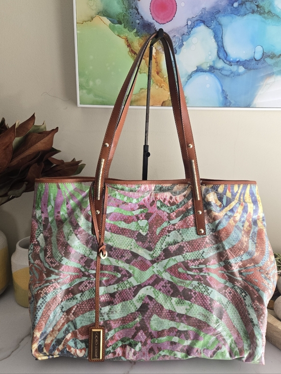 Jimmy Choo Handbags - GUC Jimmy Choo Large Animal Print Tote Bag
